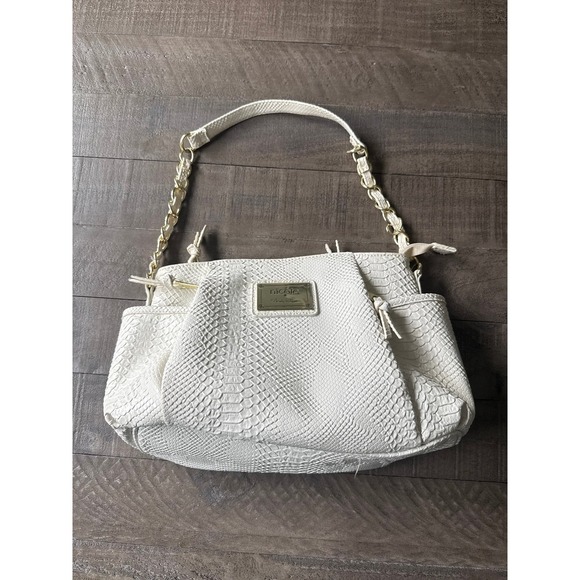 Nicole Miller Handbags - Nicole By Nicole Miller White Snake Print Purse
